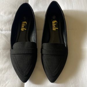 Suede flats. New